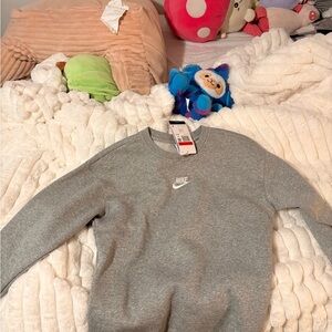 Nike Heather Gray Crewneck Sweatshirt